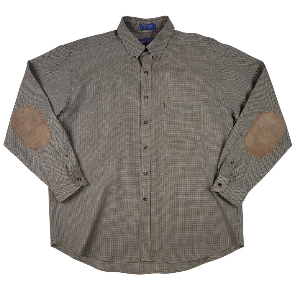 Vtg Sir Pendleton Fine Worsted Wool Button Up Shi… - image 1